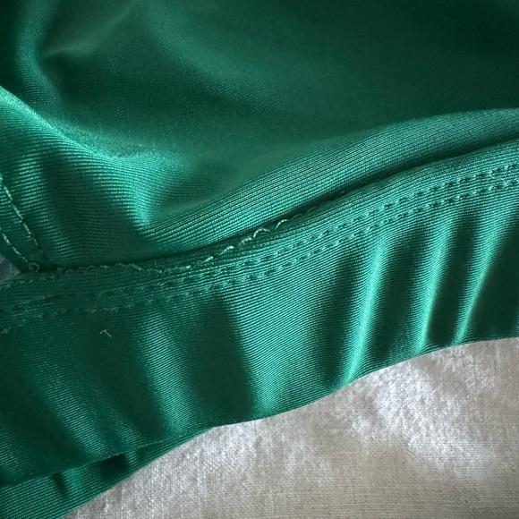 Cute green and yellow gold palm print tankini - Picture 7 of 9